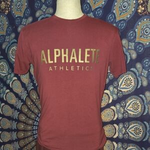 Alphalete Maroon Tee. Mens Size Large